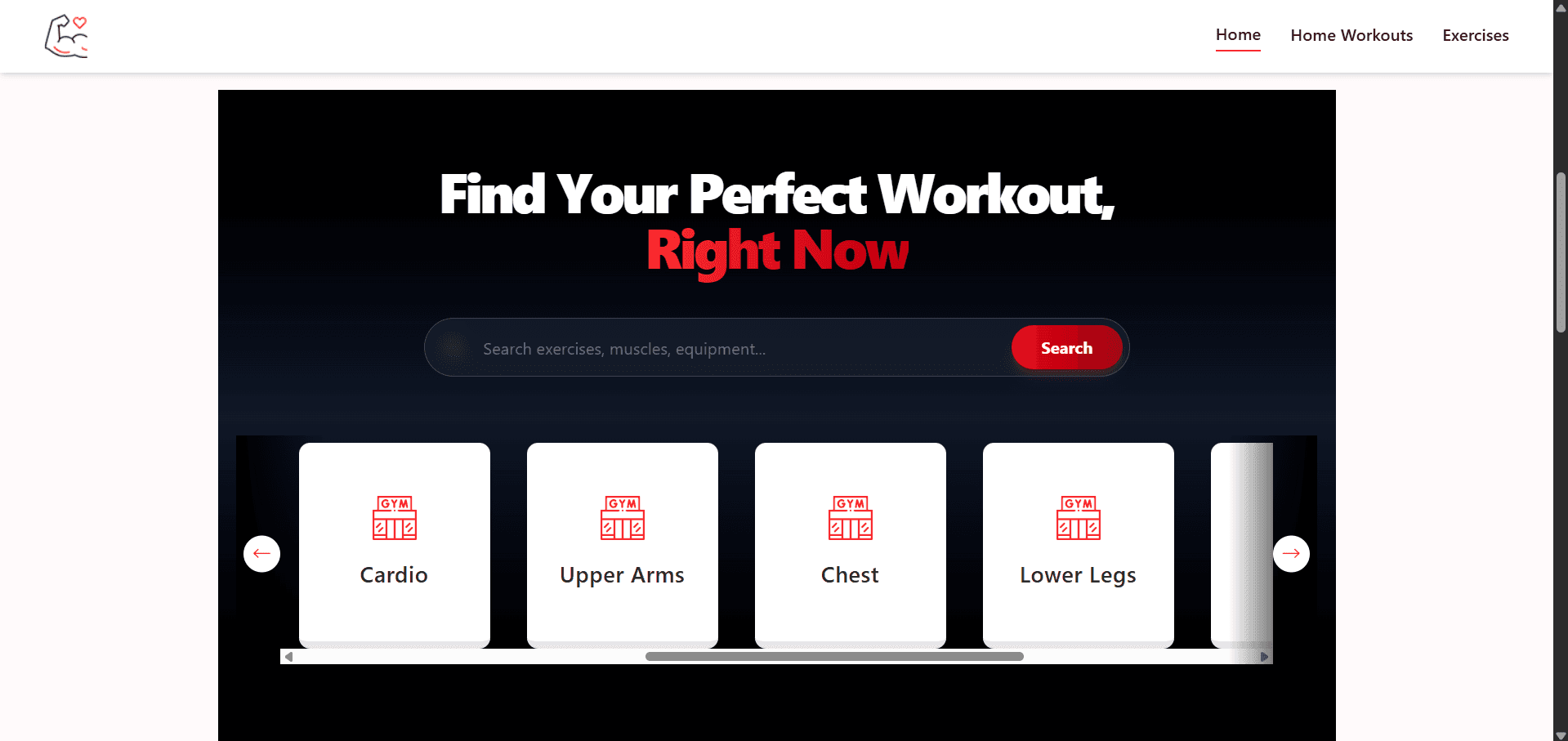 GymX Fitness Website 1